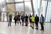 Die Radtour KEM Region Urfahr West startete bei der Anton Bruckner Privat UNI in Linz, Fotocredits: ABPU